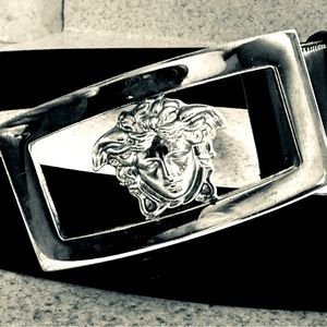 Mens Versace leather belt size 36